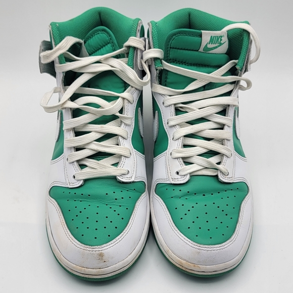 Nike Dunk High Retro  Stadium Green/White Men's Size 8.5 (W-10) - Picture 4 of 7